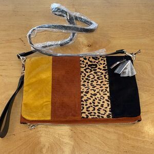 Parfois Southern Convertible Crossbody Clutch Purse Bag‎ Multi Color NWT